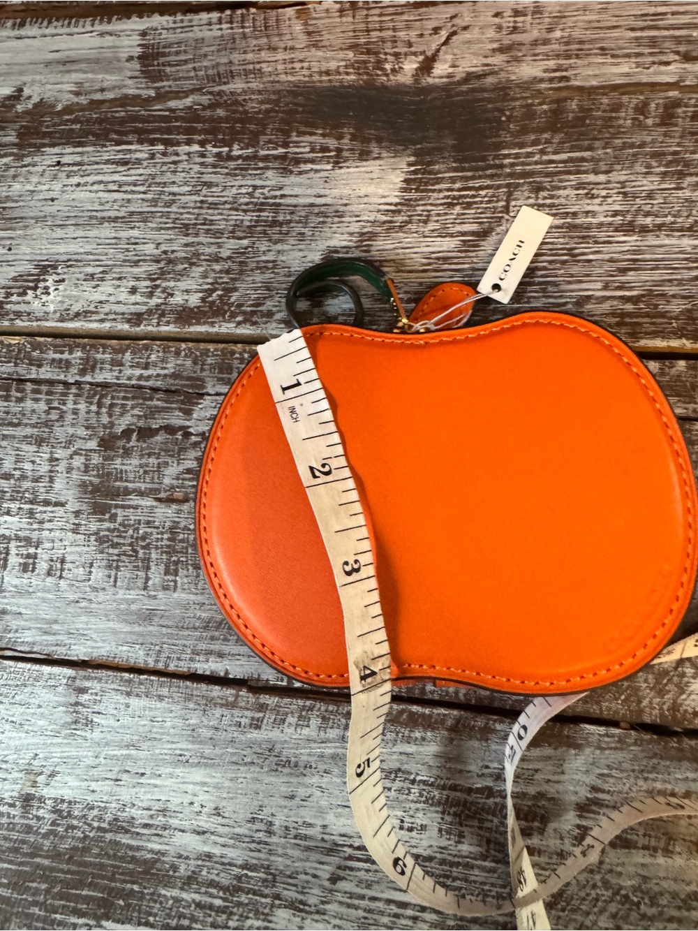 Coach Orange Halloween Jack-O'-Lantern Bucket Bag with Pumpkin Coin Pouch - Picture 16 of 16